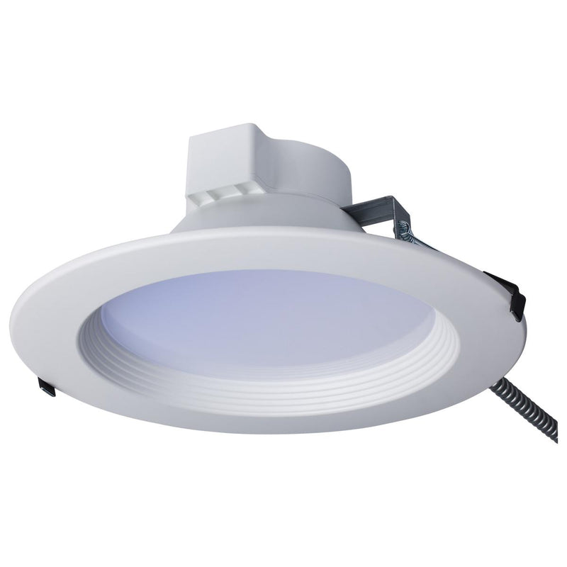 Satco 10 Inch 30 Watt LED New Construction Commercial Downlight 2700/3000/3500/4000/5000K   