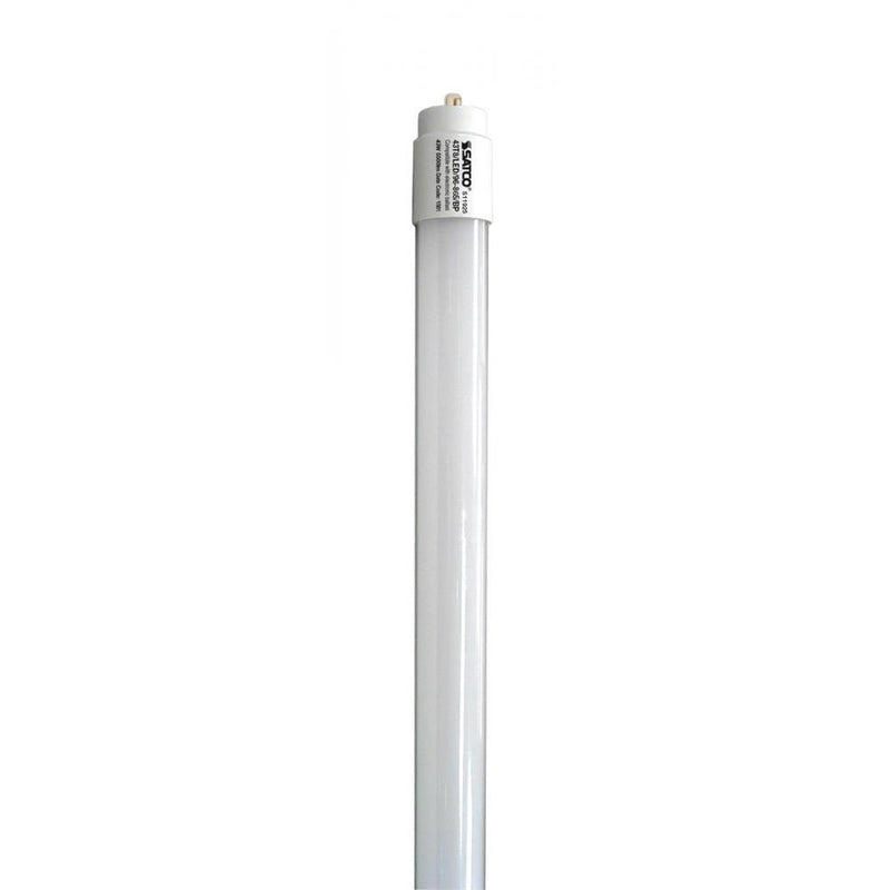 Satco 8 Foot 43 Watt Double Ended Bypass 5500 Lumen Fa8 LED T8 Tube Light 6500K Daylight  