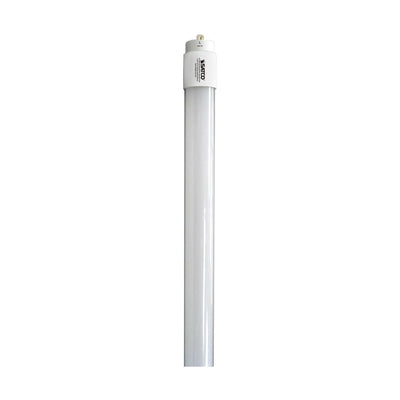 Satco 8 Foot 24 Watt LED Double Ended Ballast Bypass Fa8 Base Tube Light 3500K Bright White  