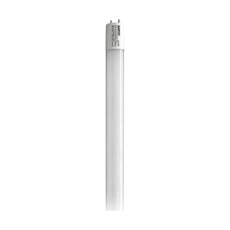 Satco 4 Foot 11 Watt BAA Compliant Single or Double Ended T8 LED Tube 3000K Warm White  