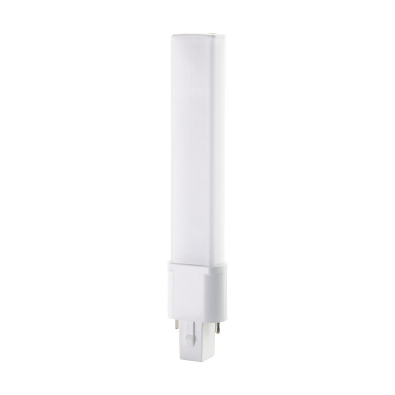 Satco 4.5 Watt Ballast Bypass LED CFL Replacement PL Light Bulb 2 Pin G23 Base 2700K Warm White  