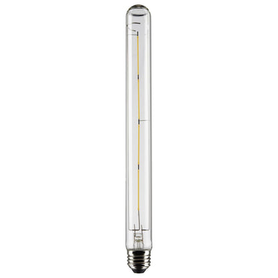 Satco 8 Watt T9 LED Clear Tubular Filament Light Bulb 2700K 2700K Warm White  