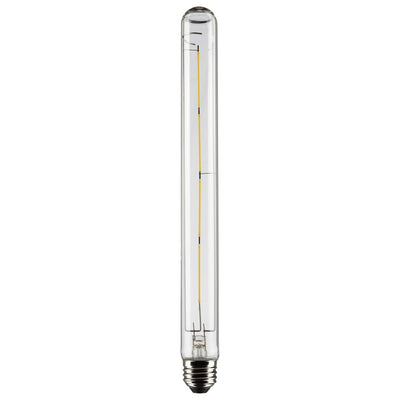 Satco 8 Watt T9 LED Clear Tubular Filament Light Bulb 2700K 2700K Warm White  