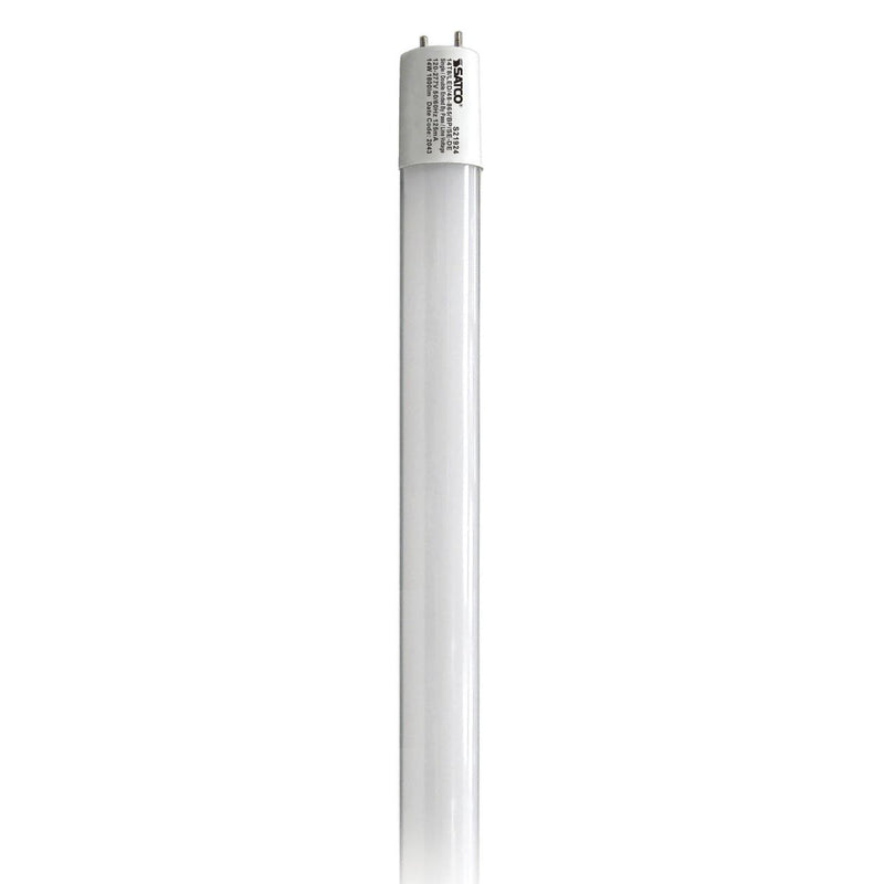 Satco 4 Foot 14 Watt LED Single or Double Ended T8 Tube Light 6500K Daylight  