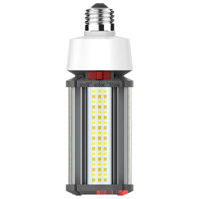 Satco 27 Watt LED High Voltage Corn Cob E26 277-347V 3000/4000/5000K Selectable  