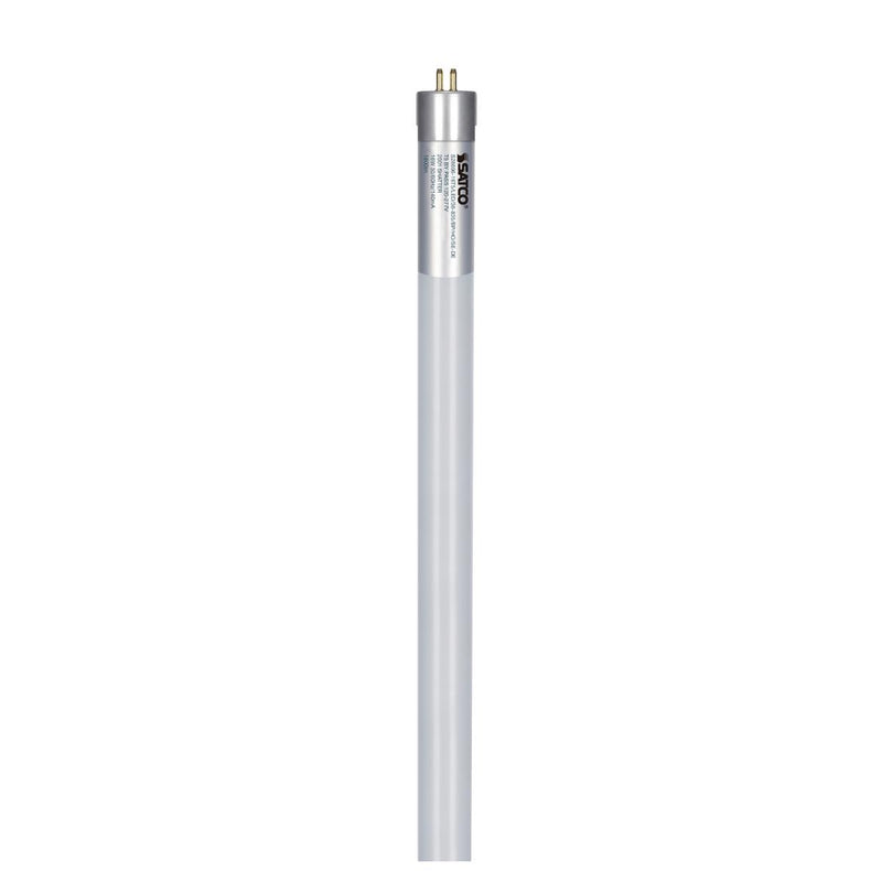 Satco 3 Foot 16 Watt Single or Double Ended Wiring T5 LED Glass Tube 3500K Bright White  
