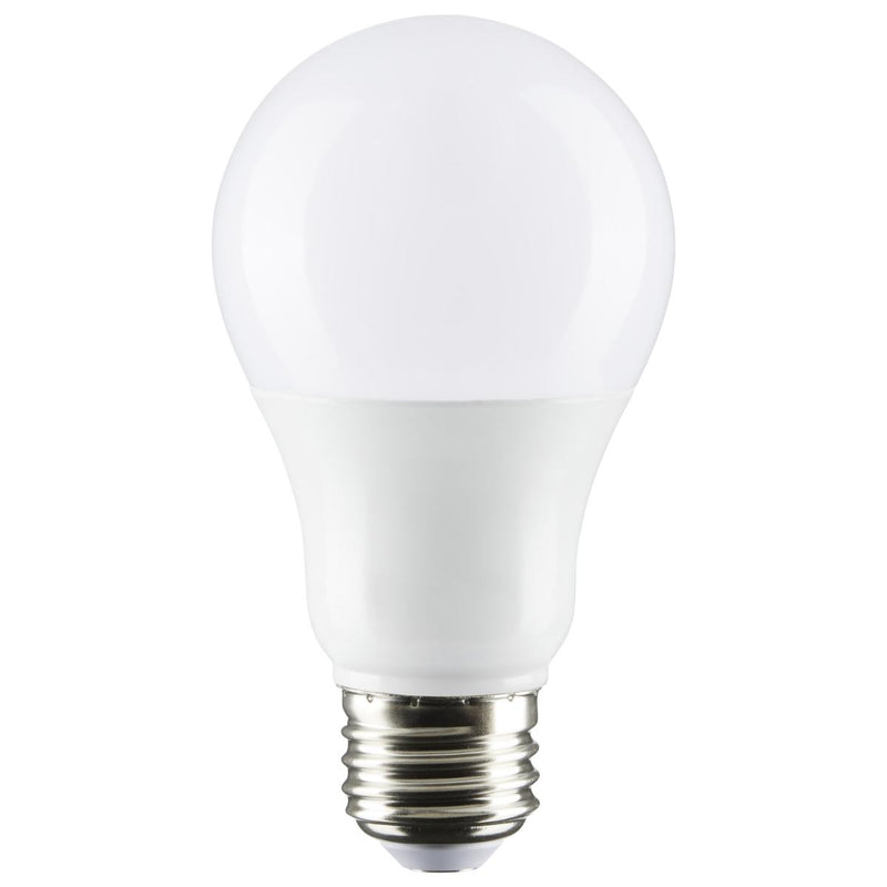 Satco 9 Watt 800 Lumen 120-277V Non-Dimmable Enclosed Fixture Rated A19 LED Light Bulb 2700K Warm White  