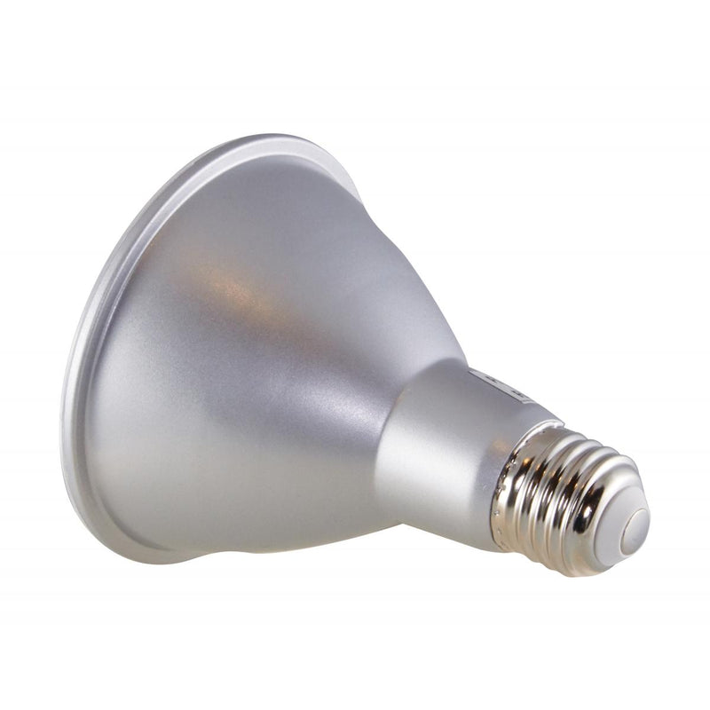 Satco 13 Watt 1000 Lumen 25 Degree Beam Dimmable LED PAR30 Long Neck Narrow Flood Light Bulb 90 CRI 120V   