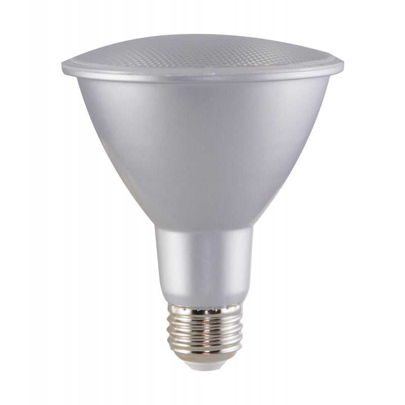 Satco 13 Watt 1000 Lumen 60 Degree Beam Dimmable LED PAR30 Long Neck Wide Flood Light Bulb 90 CRI 120V   