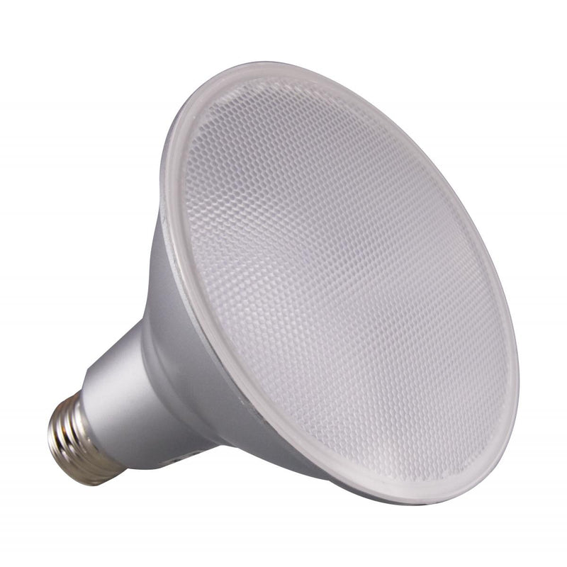 Satco 15 Watt 1200 Lumen 25 Degree Beam Dimmable LED PAR38 Narrow Flood Light Bulb 90 CRI 120V 2700K Warm White  