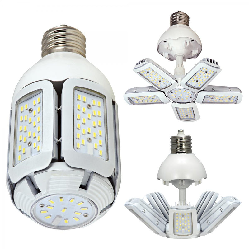 Satco 75 Watt 9800 Lumen 120-277V EX39 Mogul Base Adjustable LED Fixture Retrofit 5000K Daylight  