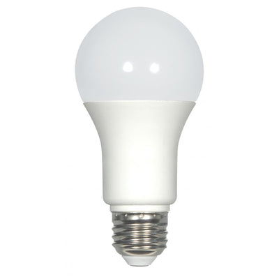 Satco 6 Watt 480 Lumen Dimmable LED A19 Enclosed Fixture Rated Light Bulb 2700K Warm White  