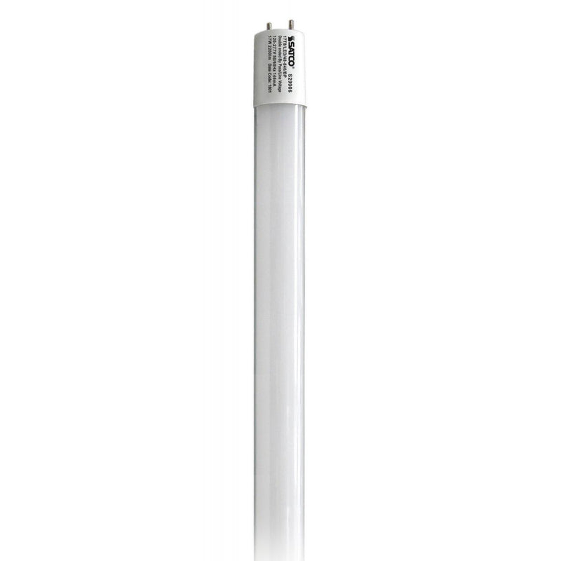 Satco 4 Foot 17 Watt Double Ended Wiring Ballast Bypass LED T8 Tube 4000K 2200 Lumens 4000K Cool White  