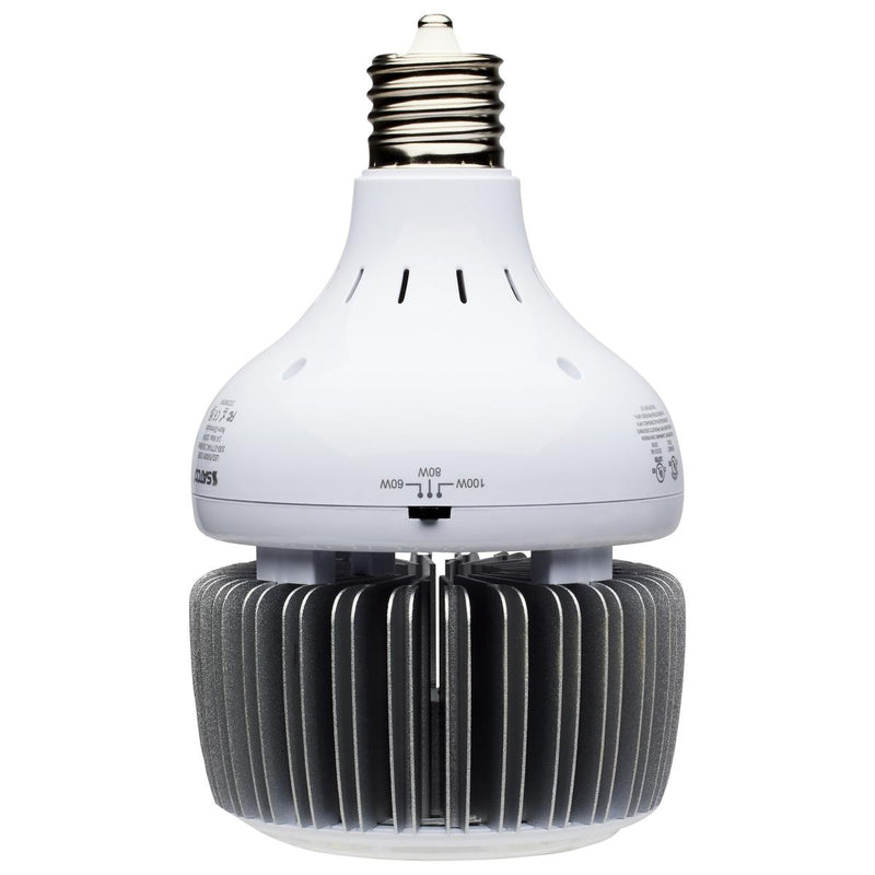 Satco 60/80/100 Watt Hi-Pro LED Selectable High/Low Bay Lamp 4000K Cool White  