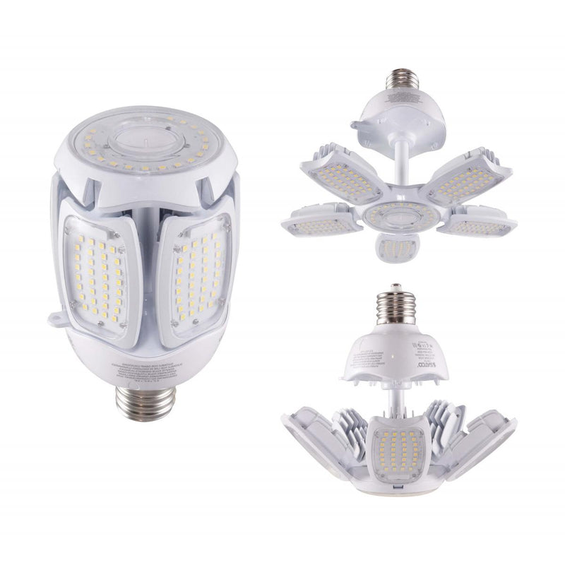 Satco 75 Watt 10500 Lumen Hi-Pro LED Multi-Beam Adjustable Lamp 120-277V EX39 Mogul Base 5000K   