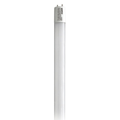 Satco 4 Foot 17 Watt LED Type B Single or Double Ended T8 Tube Light 3000K Warm White  