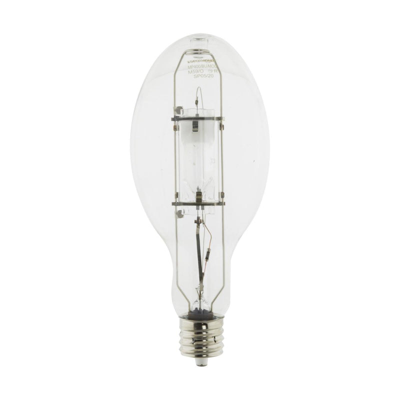 Satco MP400/ED37/BU/4K 400 Watt M59/O Metal Halide Light Bulb 4200K Cool White  