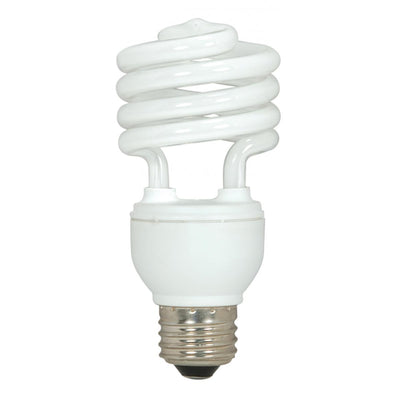 Satco 18 Watt T2 Mini Spiral Compact Fluorescent Light Bulb 2700K 2700K Warm White  