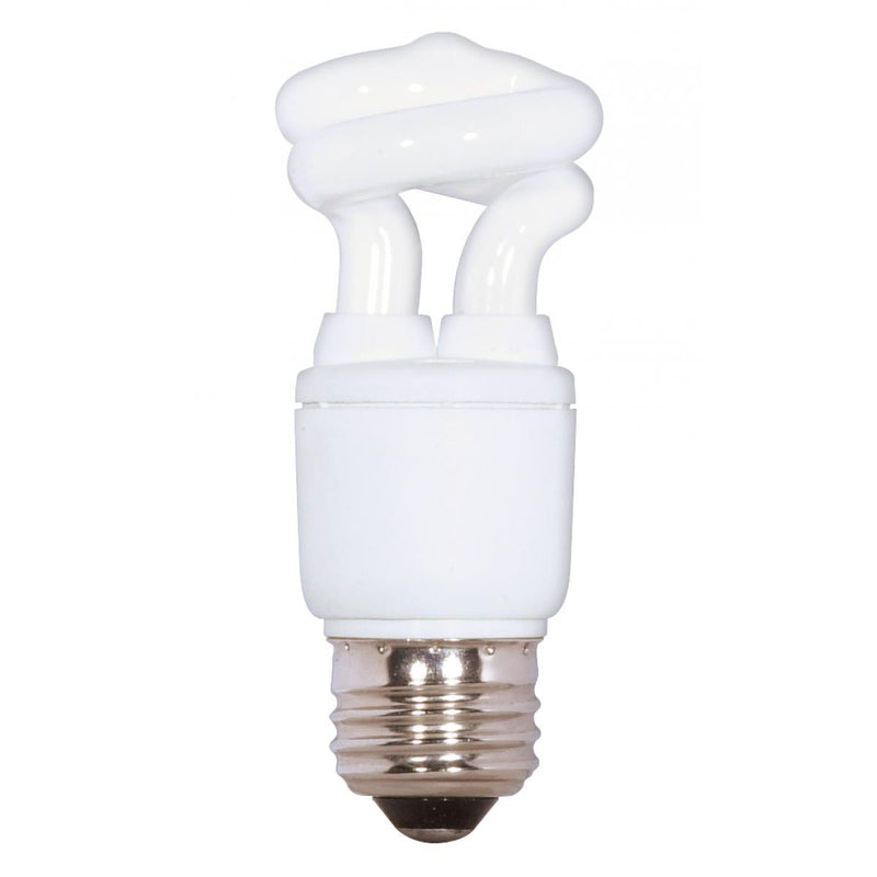 Satco 5 Watt T2 Mini Spiral Compact Fluorescent Light Bulb 2700K Warm White  