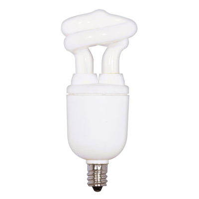 Satco 5 Watt T2 Candelabra Base Compact Fluorescent Light Bulb 2700K Warm White  