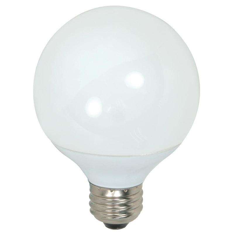 Satco 9 Watt G25 Globe Compact Fluorescent Light Bulb 2700K Warm White  