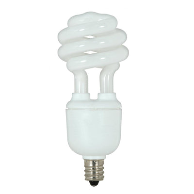 Satco 9 Watt T2 Candelabra Base Compact Fluorescent Light Bulb 2700K Warm White  