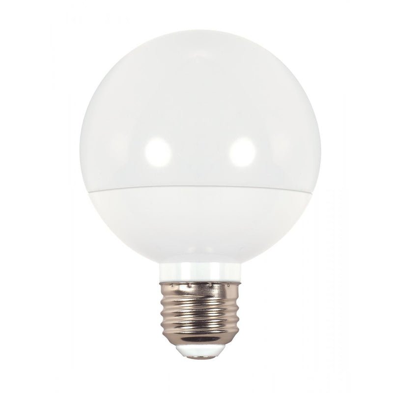 Satco 6 Watt Dimmable Frosted LED G25 Globe Light Bulb 2700K Warm White  