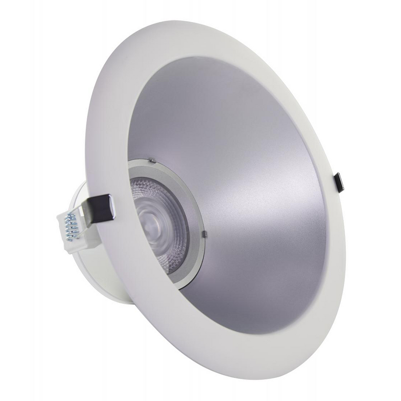 Satco 10 Inch Commercial 120-277V LED Wattage and Color Selectable Downlight Selectable Silver 