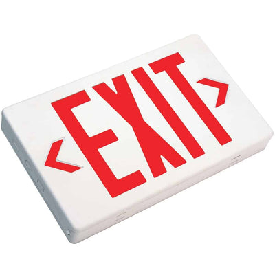 TCP Red Double Face LED Exit Sign AC Only Red  