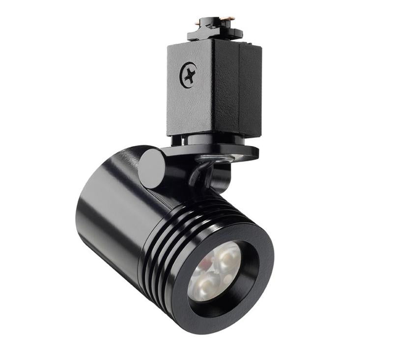 Juno TL114 G2 Trac 12 LED Mini-Cylinder Narrow Track Lighting Fixture 2700K Warm White Black 