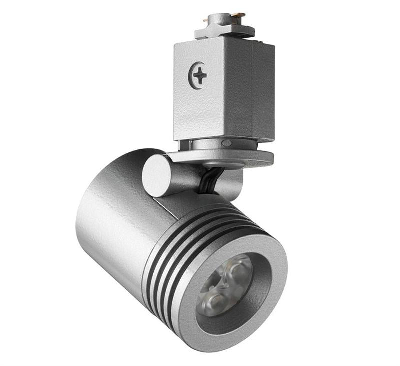 Juno TL114 G2 Trac 12 LED Mini-Cylinder Narrow Track Lighting Fixture 3000K Warm White Silver 