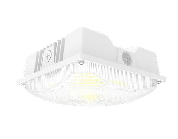 Keystone Technologies 20/30/40 Watt Power and Color Selectable LED Canopy Light Fixture 3000/4000/5000K Selectable White 