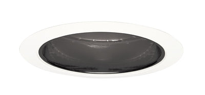 Juno 5 Inch Alzak Round Recessed Cone With White Trim Black  