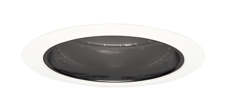 Juno 5 Inch Alzak Round Recessed Cone With White Trim Black  