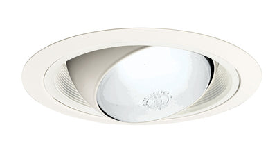 Juno 249 WWH 6 Inch Regressed Adjustable Eyeball White Trim White  