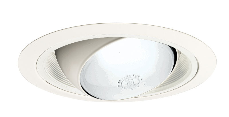 Juno 249 WWH 6 Inch Regressed Adjustable Eyeball White Trim White  