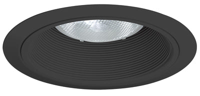 Juno 6 Inch Recessed Tapered Black Baffle With Trim Black  