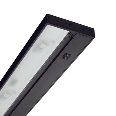 Juno 9 Inch Pro-Series Under Cabinet Light Fixture 3000K 3000K Warm White Black 