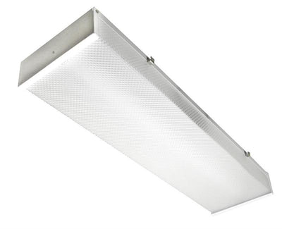 MaxLite 4 Foot Two Lamp LED Ready Wraparound Fixture  - Housing Only - Tubes Sold Separately   