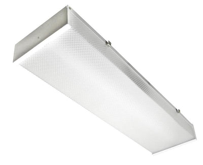 MaxLite 4 Foot Two Lamp LED Ready Wraparound Fixture - Housing Only - Tubes Sold Separately   