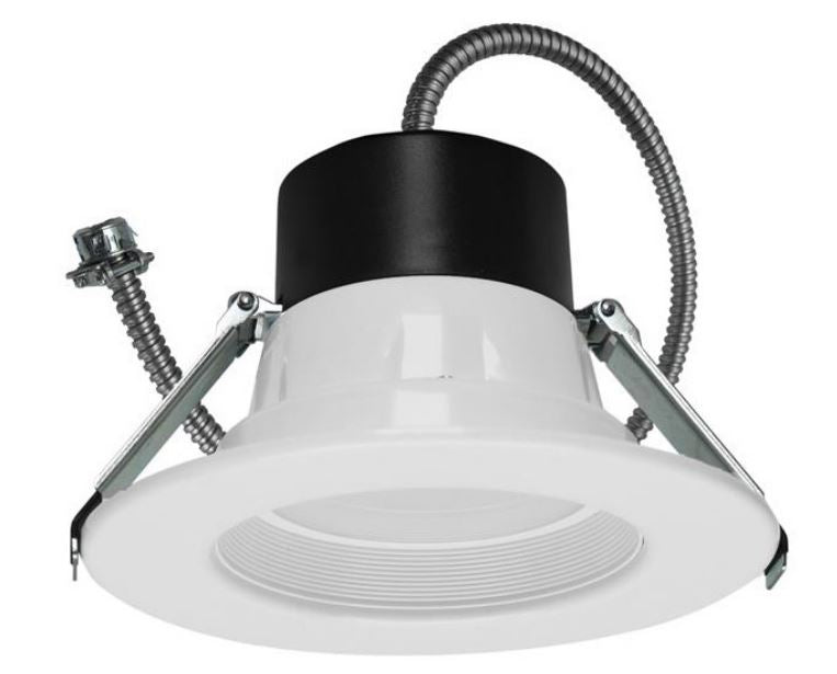 MaxLite 4 Inch 9 Watt Color Selectable LED Universal Downlight Fixture and Retrofit 3000/3500/4000K Selectable White 